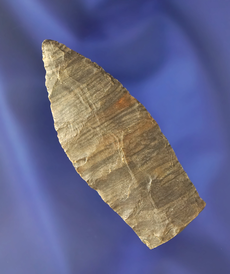 2 7/8" Copena with an anciently salvaged base found in 1975 near Kentucky Lake.