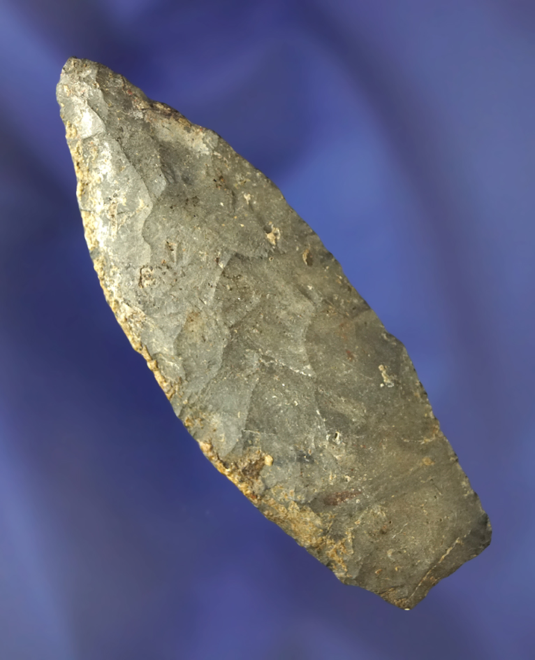 3 1/4" Paleo Lanceolate made from Coshocton Flint found in Ohio. Bennett COA.