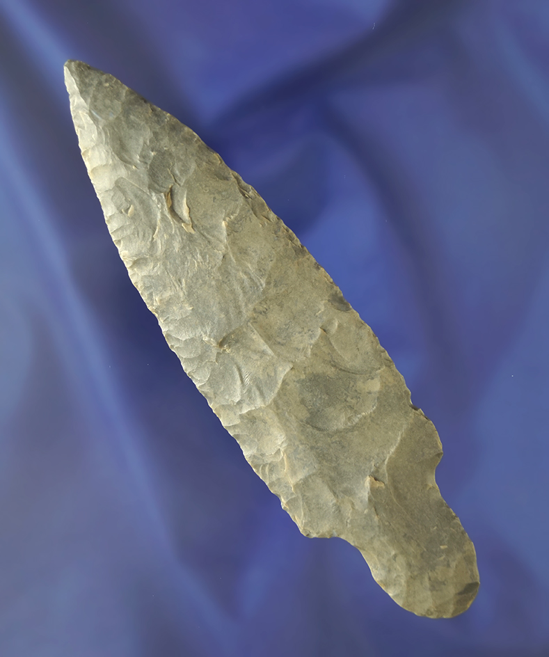 5 1/4" Hornstone Adena - thin and nicely flaked. Comes with a Dickey COA.