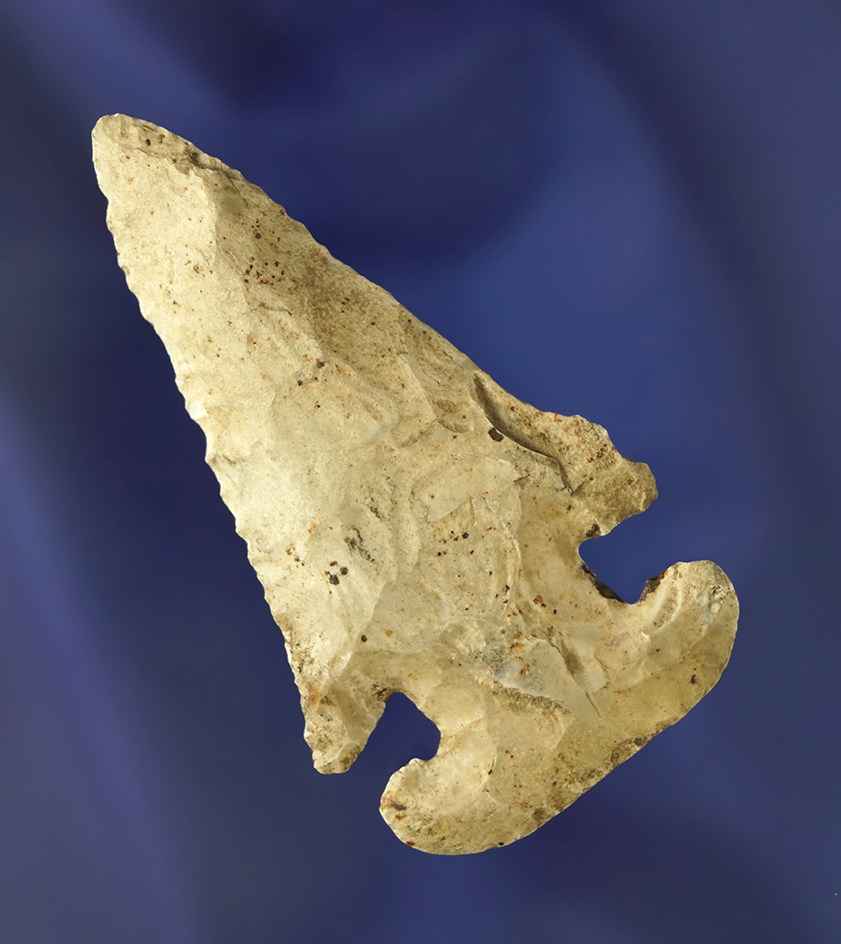 2 13/16" Archaic Thebes E-Notch Bevel found in Brown Co., Ohio.