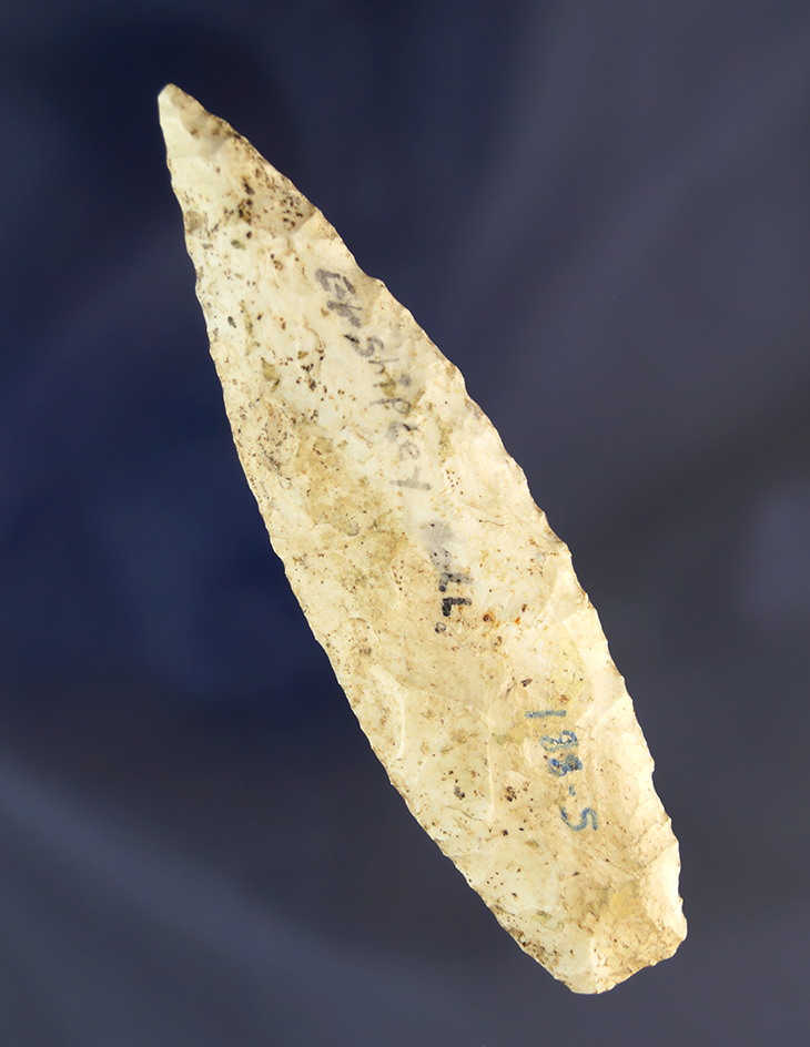 4" Nebo Hill made from Burlington Chert. Ex. Davis, Shipley Collections.