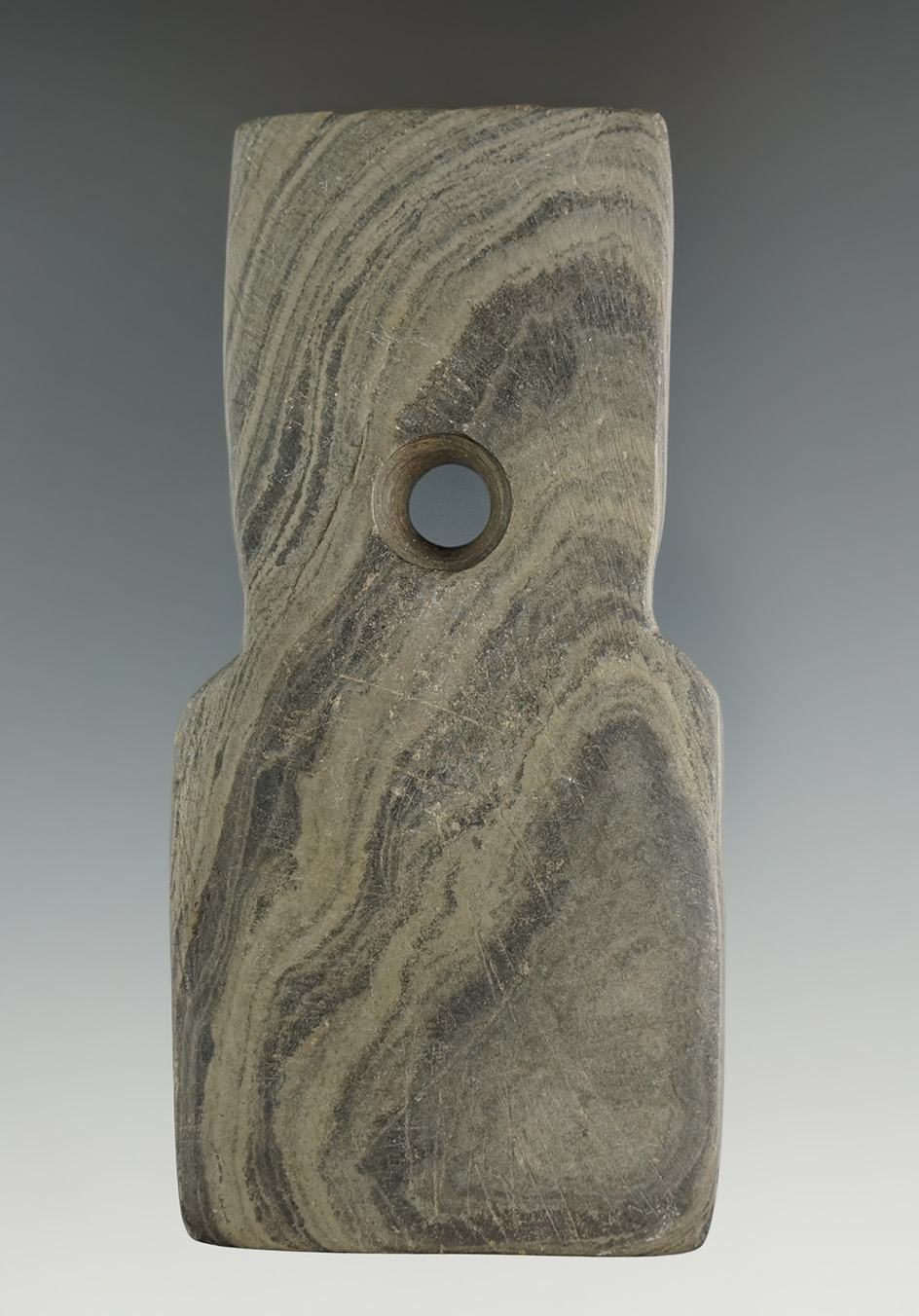 3 7/8" Hopewell Shovel Pendant found in Northeast Ohio between Cleveland and the PA State line.