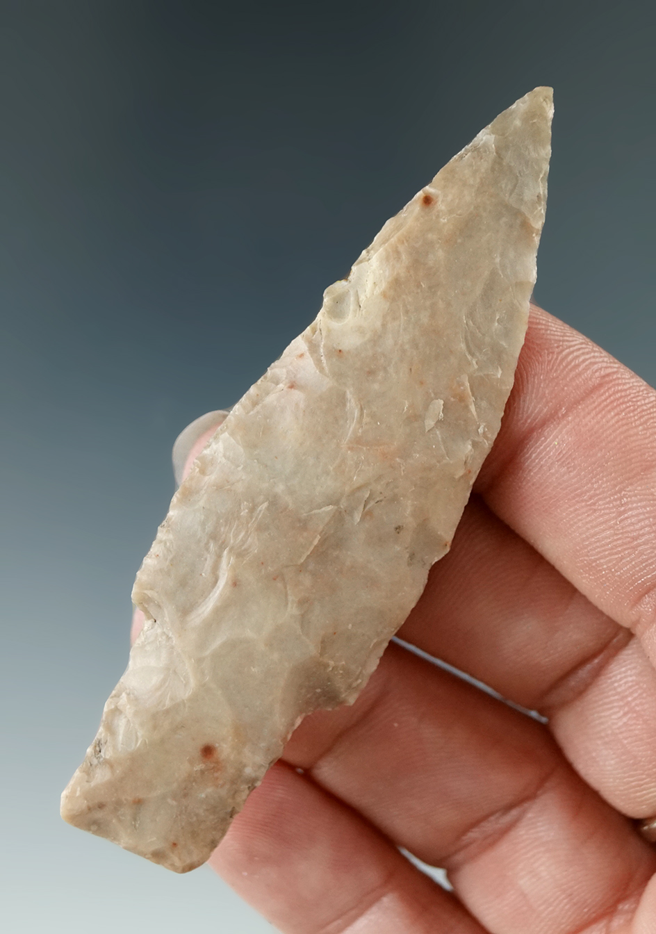 2 15/16" Bulverde point made from attractive material found in Texas.