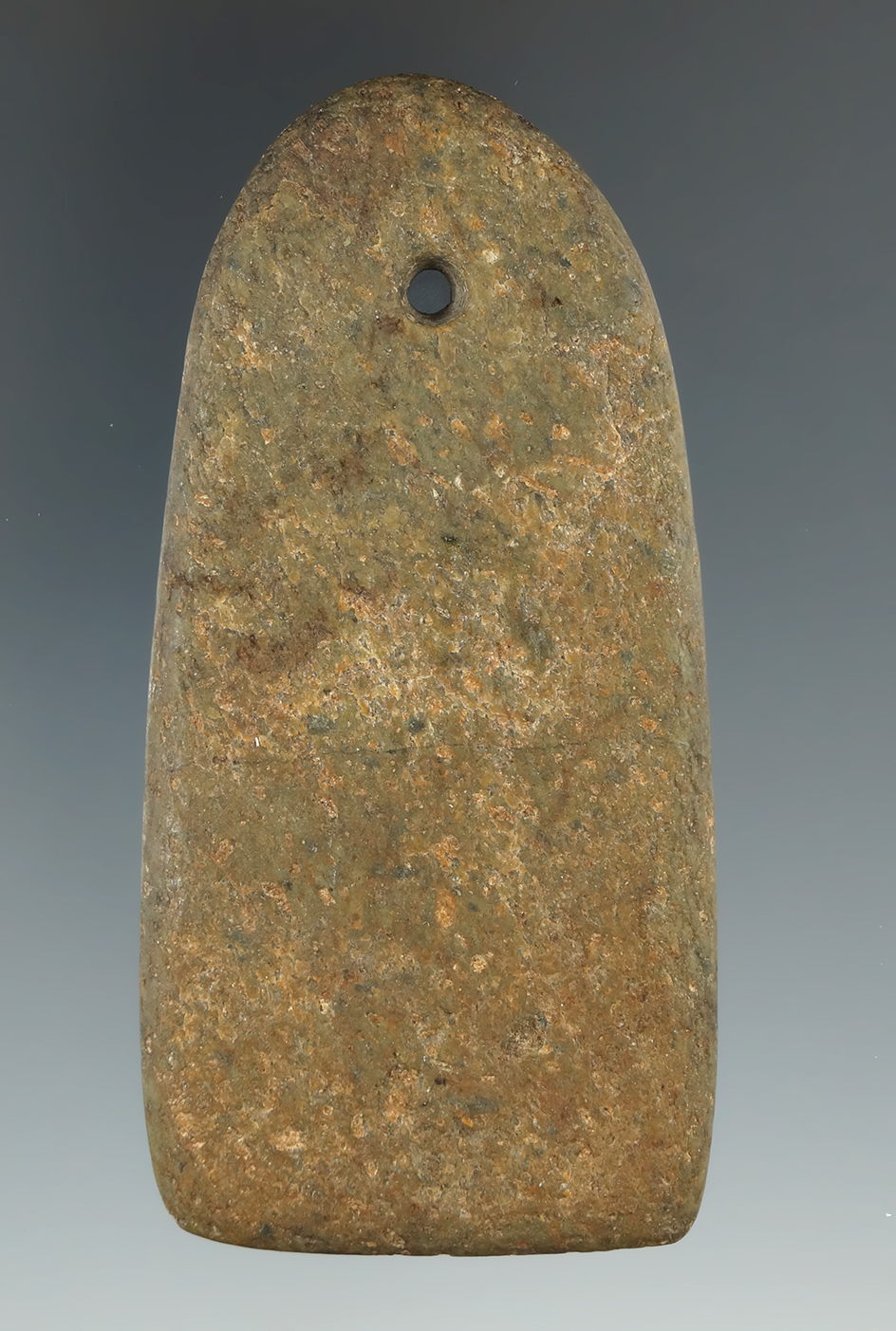 3 1/2" Hopewell Pendant made from Quartz, found in Auglaize Co., Ohio. Pictured! Ex. Platt.