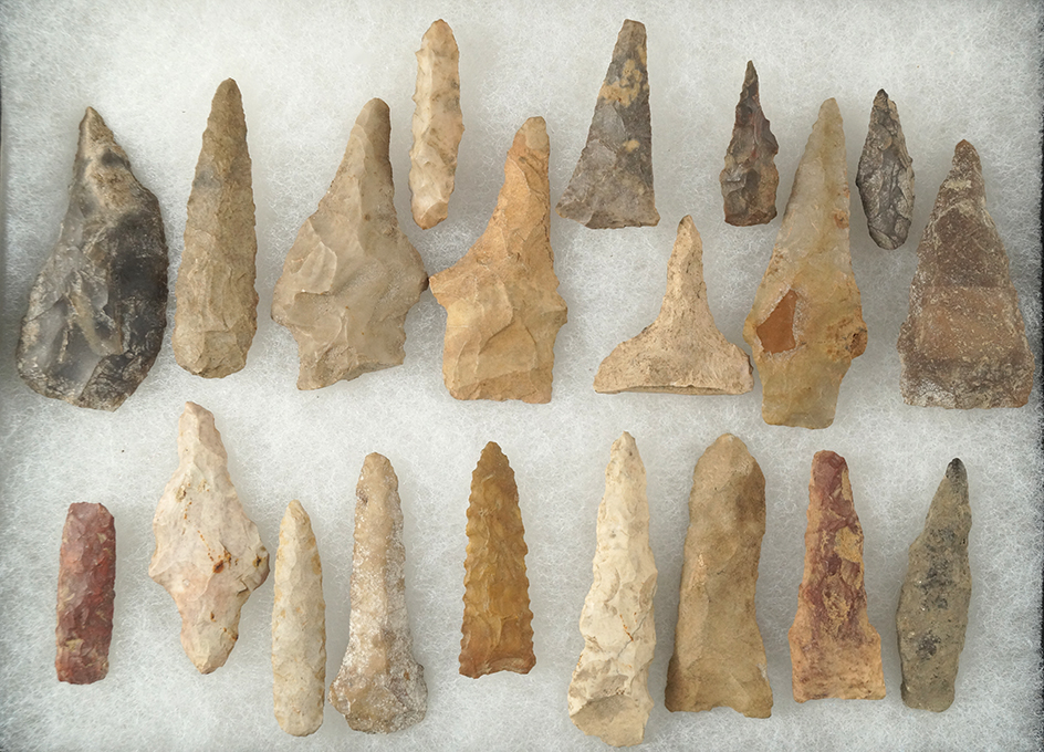 Group of 20 assorted Drills found in various locations. Largest is 2 1/2".