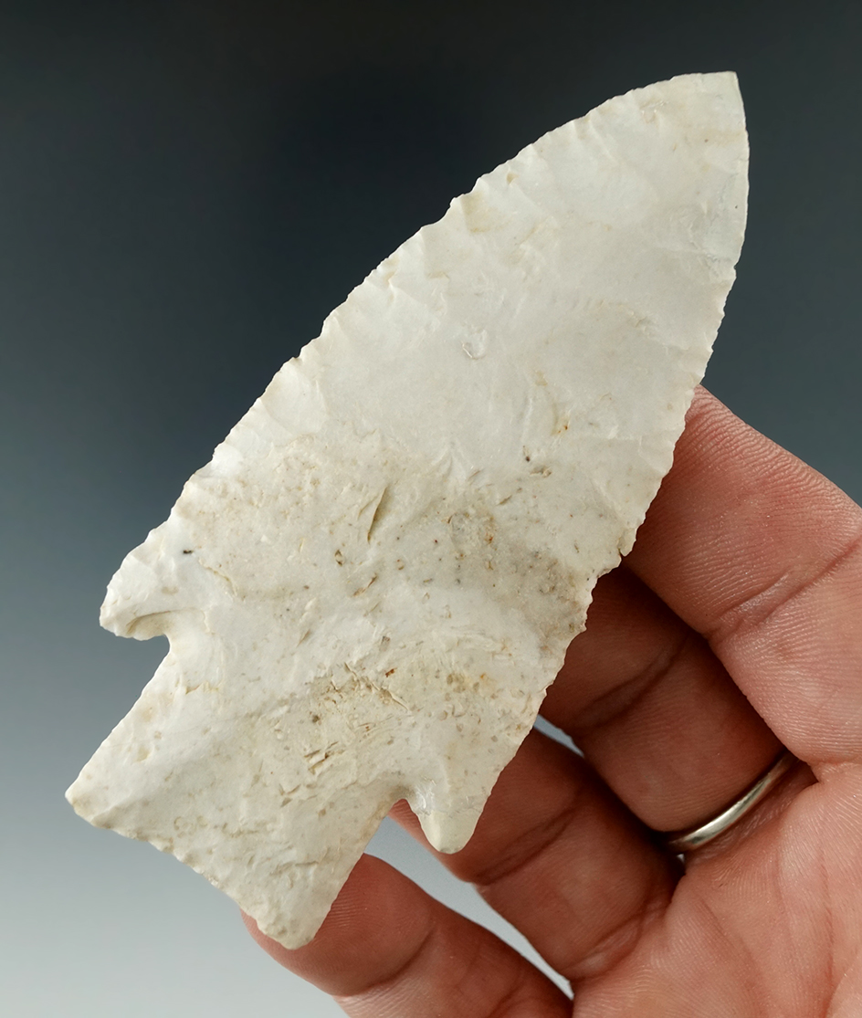 3 1/2" Hardin with restoration two the tip area found in Illinois.