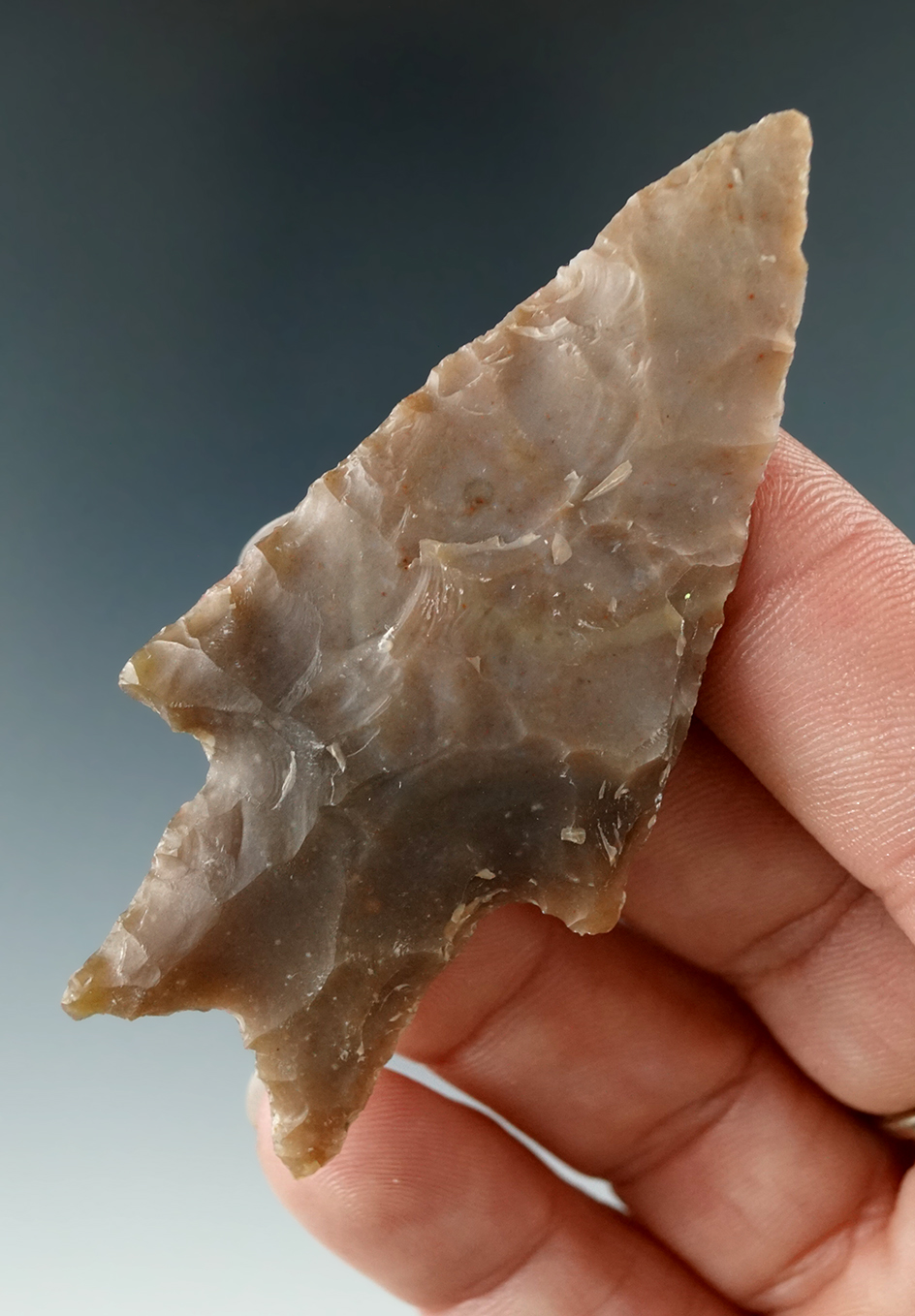 2 13/16" Pedernales point made from beautiful material found in Texas.