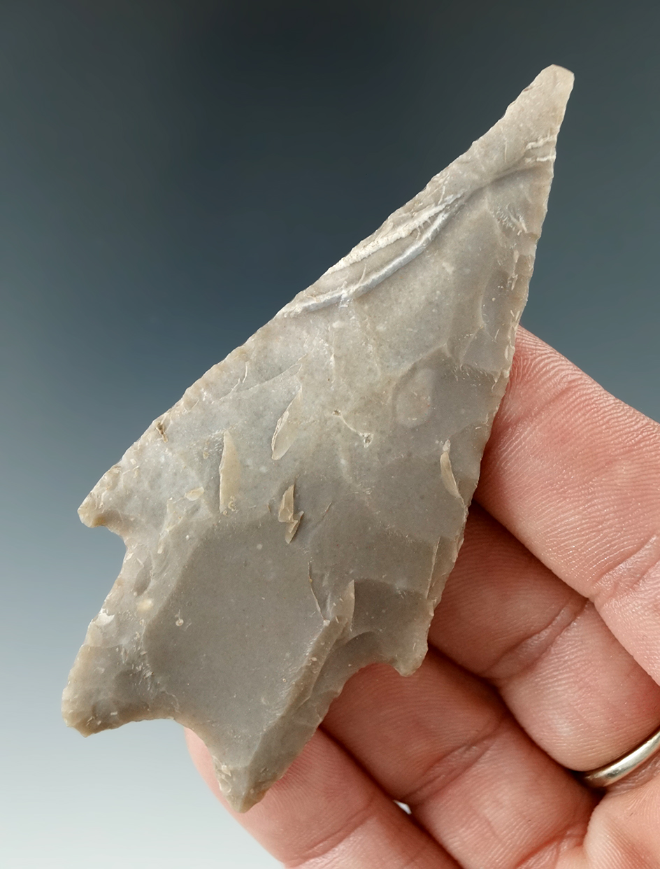 Well styled 3 1/8" Pedernales point found in Texas.