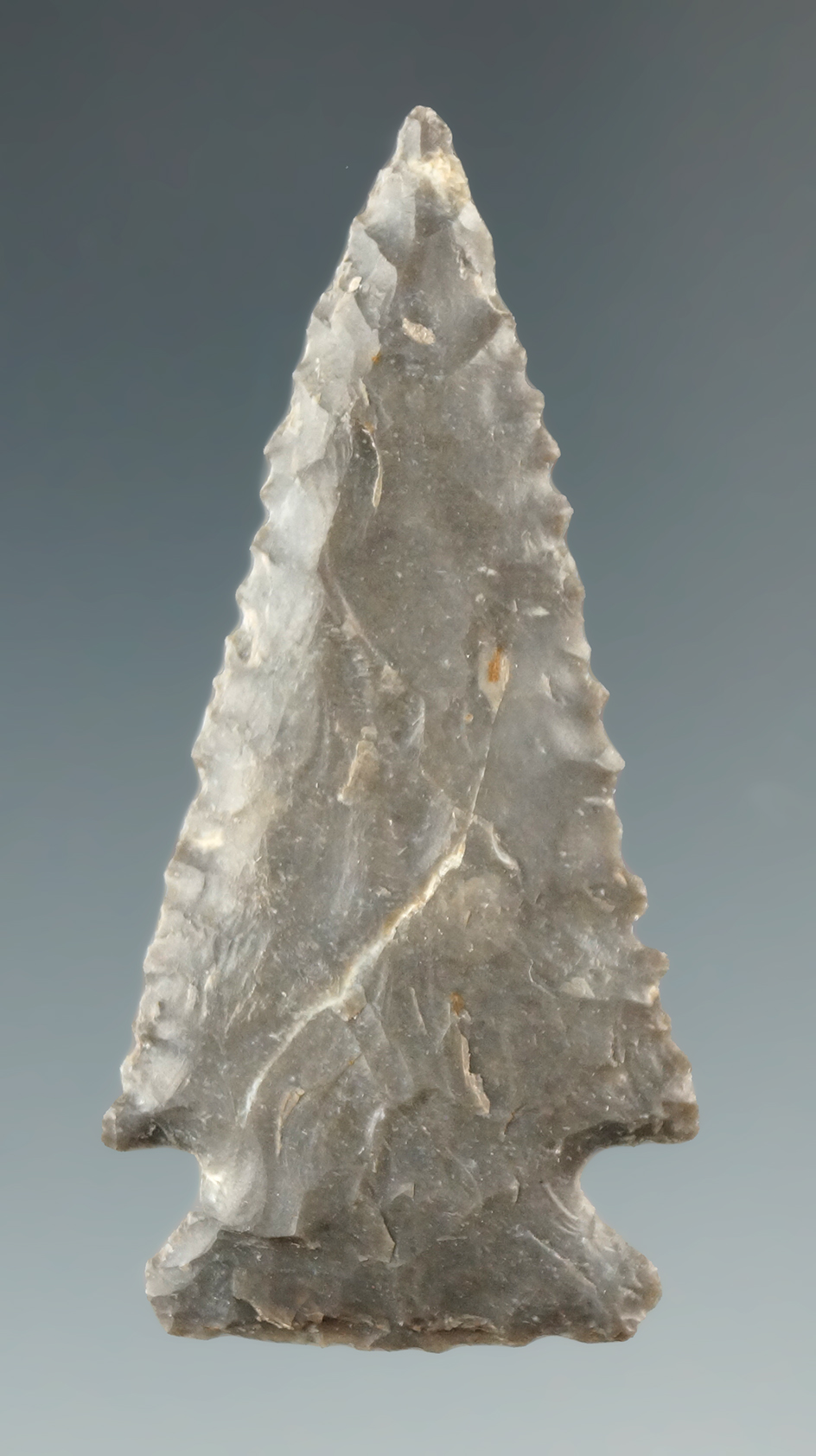 1 15/16" Ensor made from Coryell Co., Chert, found in Coryell Co., Texas.  Rogers COA.