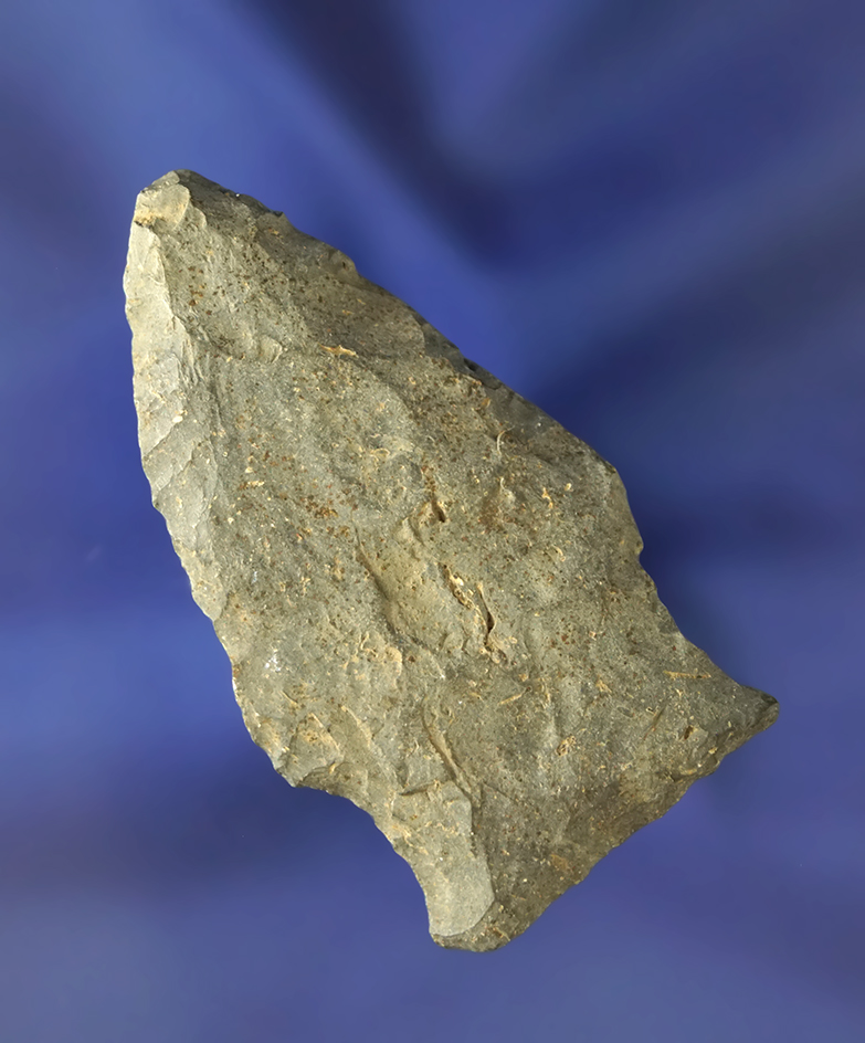 2 1/8" Paleo Stringtown Lance found in Knox Co., Ohio.  Ex. Hooks.