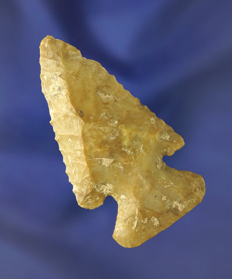 Excellent patina and mineral deposits on this Thebes found in Ohio. Ex. Hadley collection.