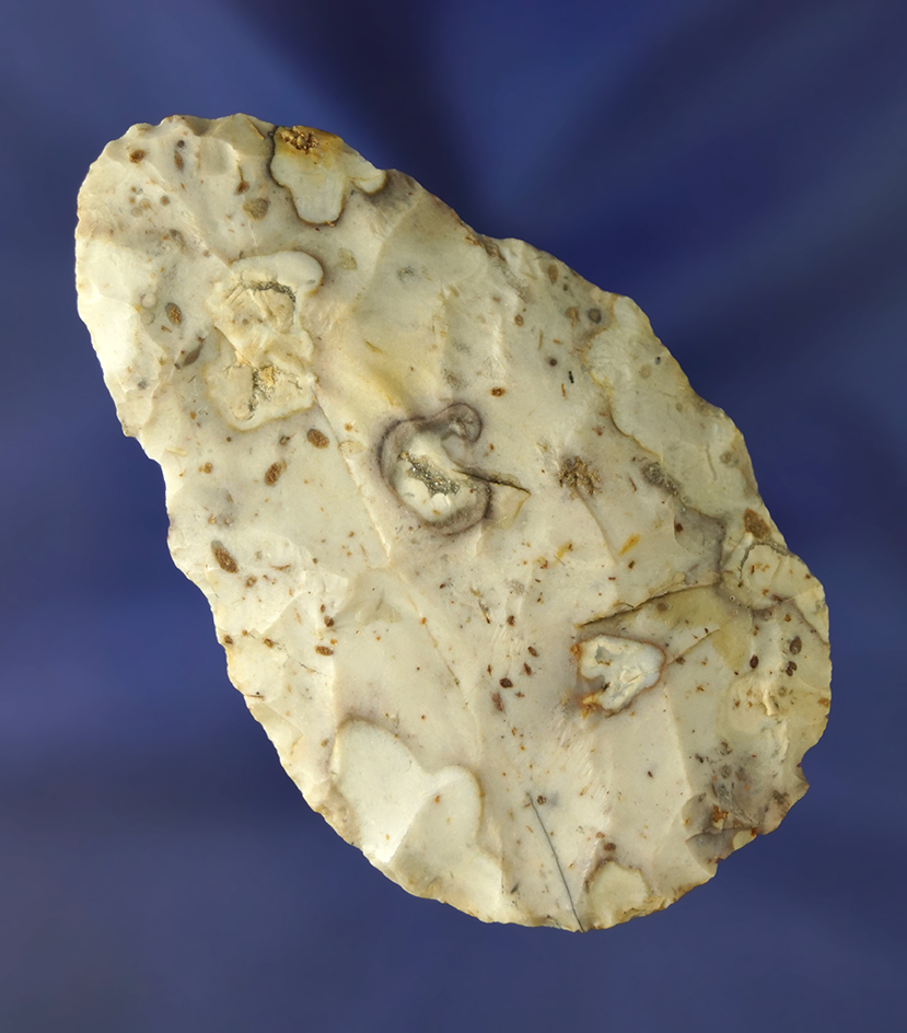 3 1/16" Adena Cache Blade found in Ross Co., Ohio.  Ex. Sauer.