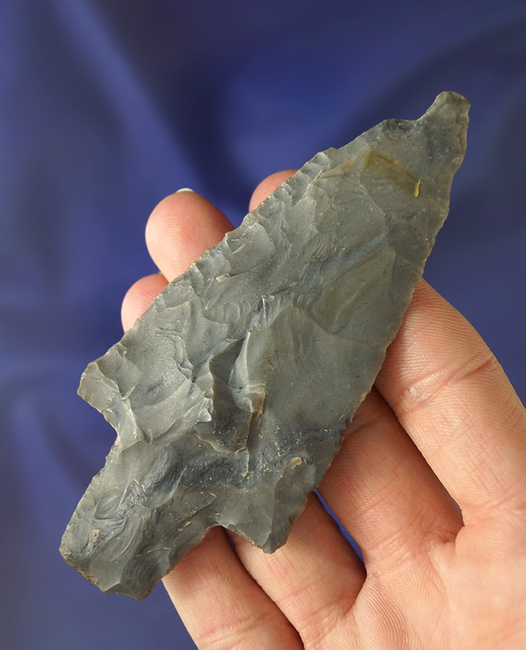 4" Hornstone Adena found in Guernsey Co.,  Ohio.