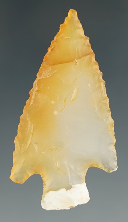 1 13/16" Merrybell - Agate. Found by Norma Berg of Ellensburg, Washington. Bennett COA.