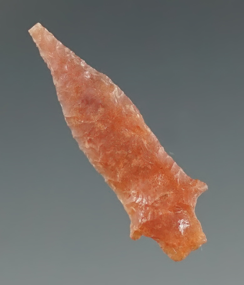 1 1/8"  Dagger made from beautiful pink chalcedony found near the Columbia River.