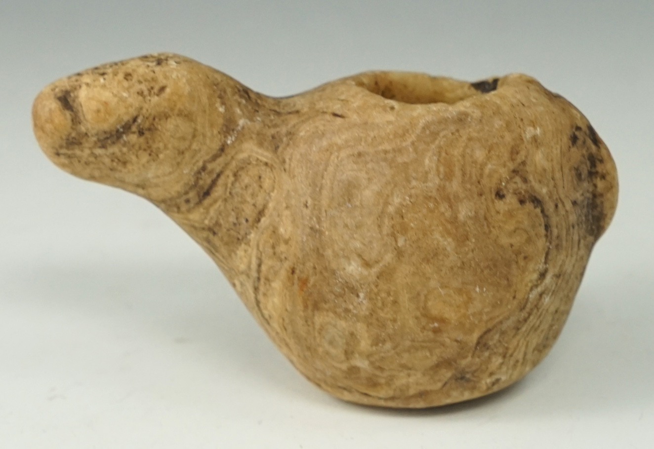 3 5/16" Llama Canopa with excellent age and wear on surface found in Peru.