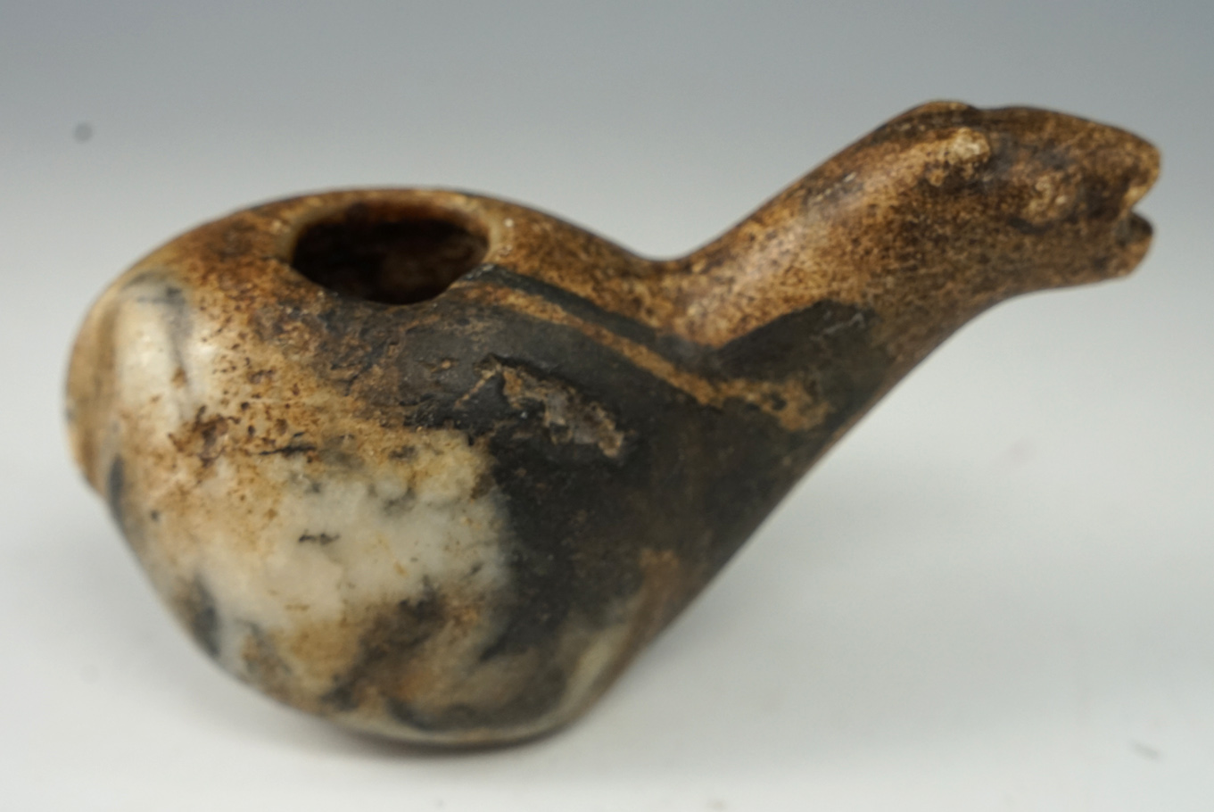 4 3/4" Llama Canopa with some of the original offering still present - found in Peru.