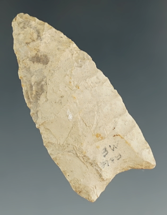 1 11/16" Plainview found in Wood Co., Texas. Comes with a Williams COA.