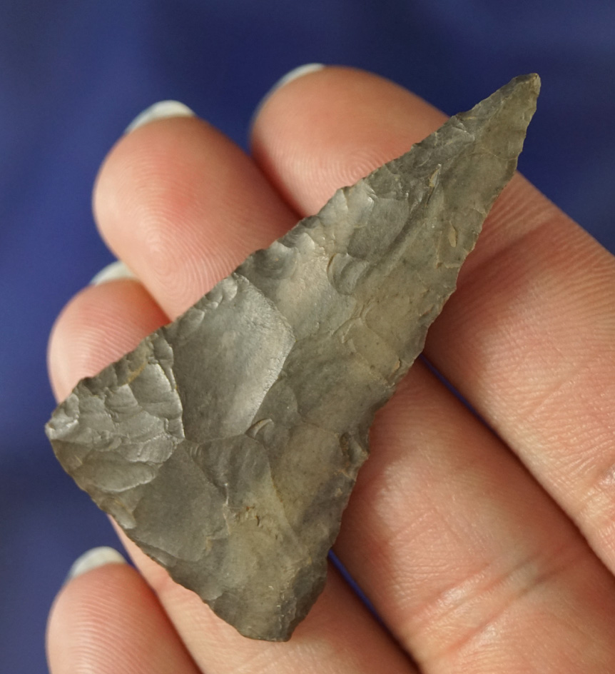 2" Plateau Pentagonal that is well patinated found near the Columbia River.