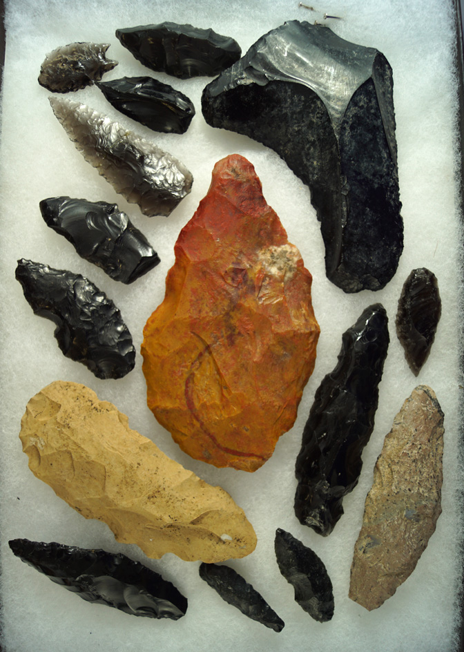 Group of assorted Western U.S. Knives and Blades. Largest is 5 1/8" long.