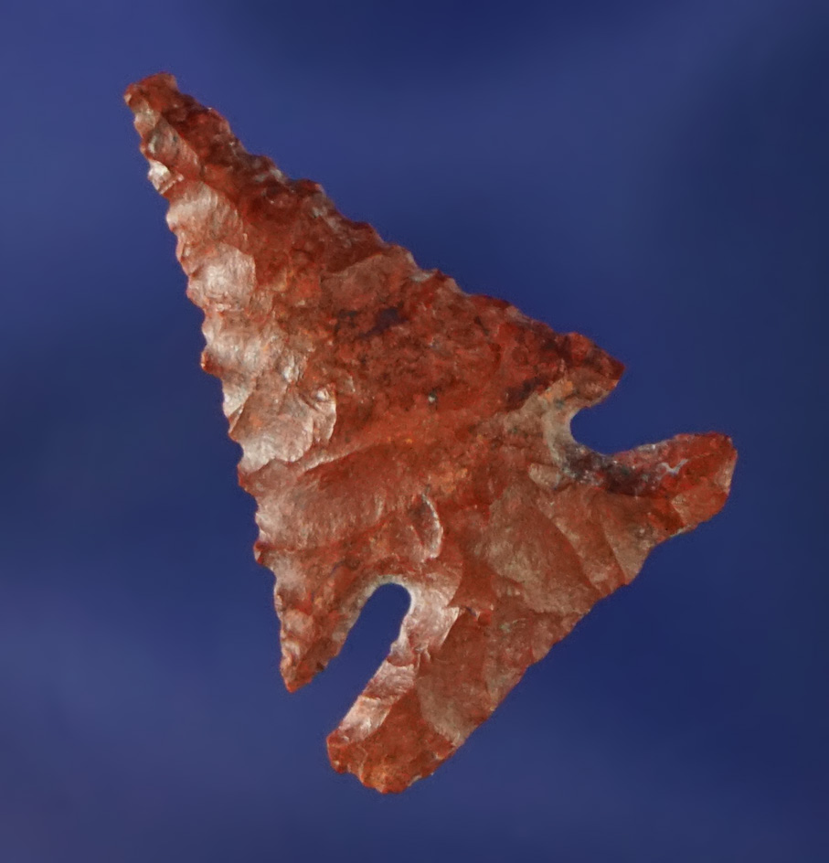 Nicely styled 7/8" Jasper Sidenotch point found near the Columbia River.