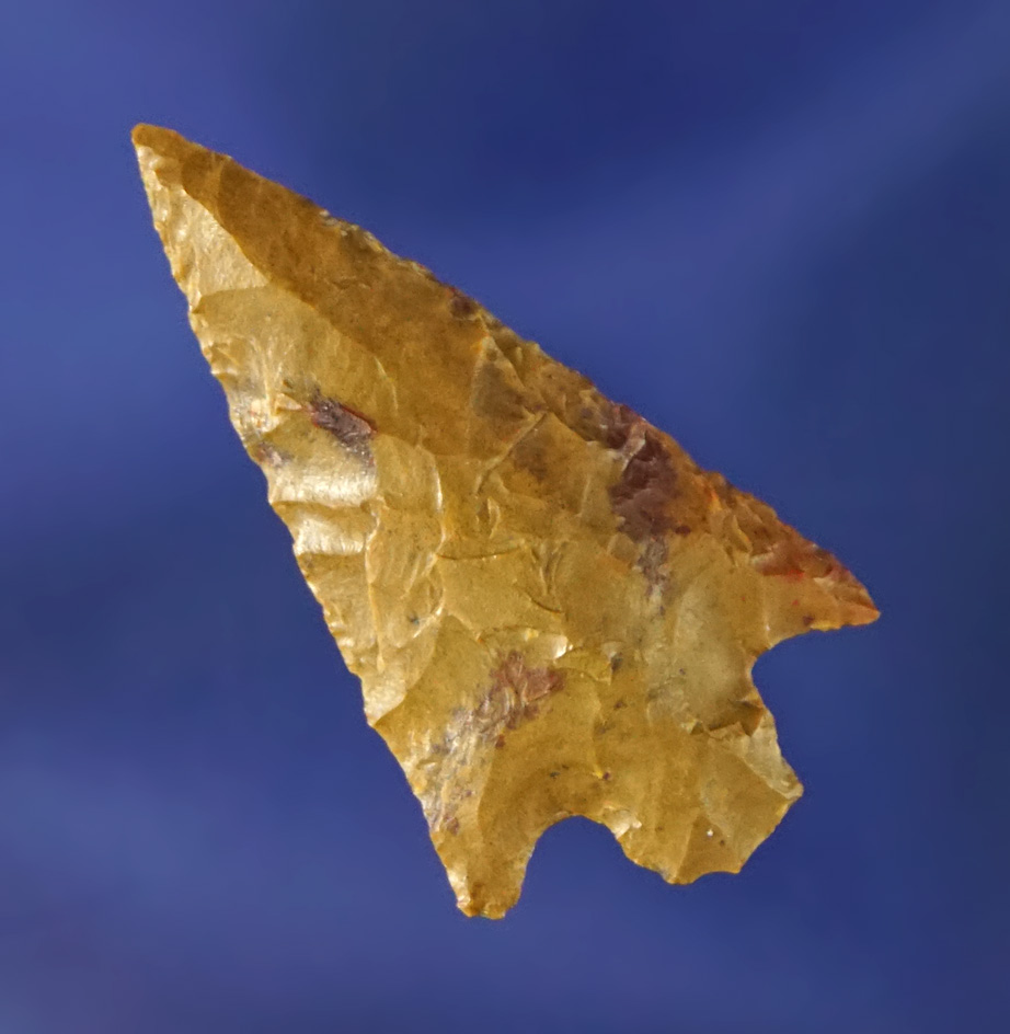 1 1/8" yellow and brown Jasper Gempoint found near the Columbia River.