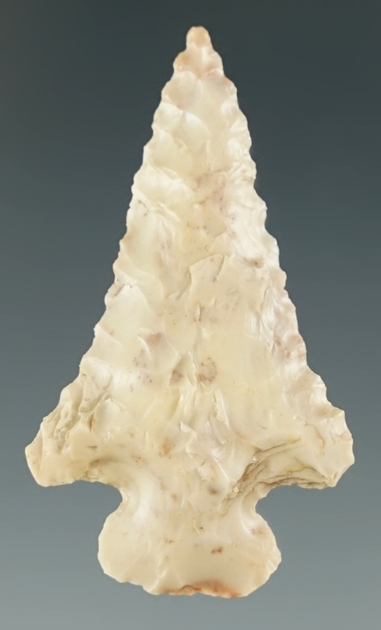 1 1/2" Merrybell made from white Agate. Found near the Columbia River, Oregon.