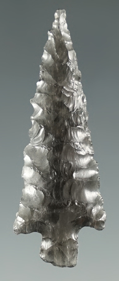 1 3/4" Wallula made from translucent Obsidian.  Found in the Great Basin, Oregon.