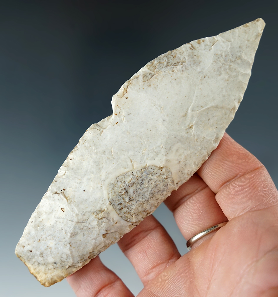 4 11/16" Sedalia found in Missouri made from Burlington chert.