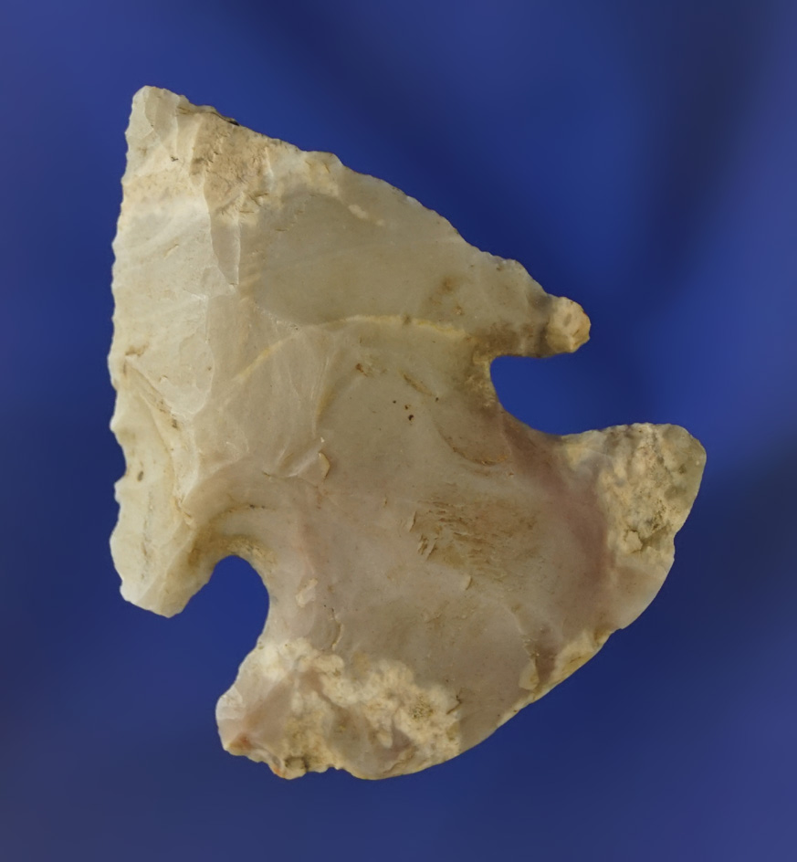 2" Flint Ridge Flint Archaic Bevel found in Miami Co., Ohio.  Elleman.