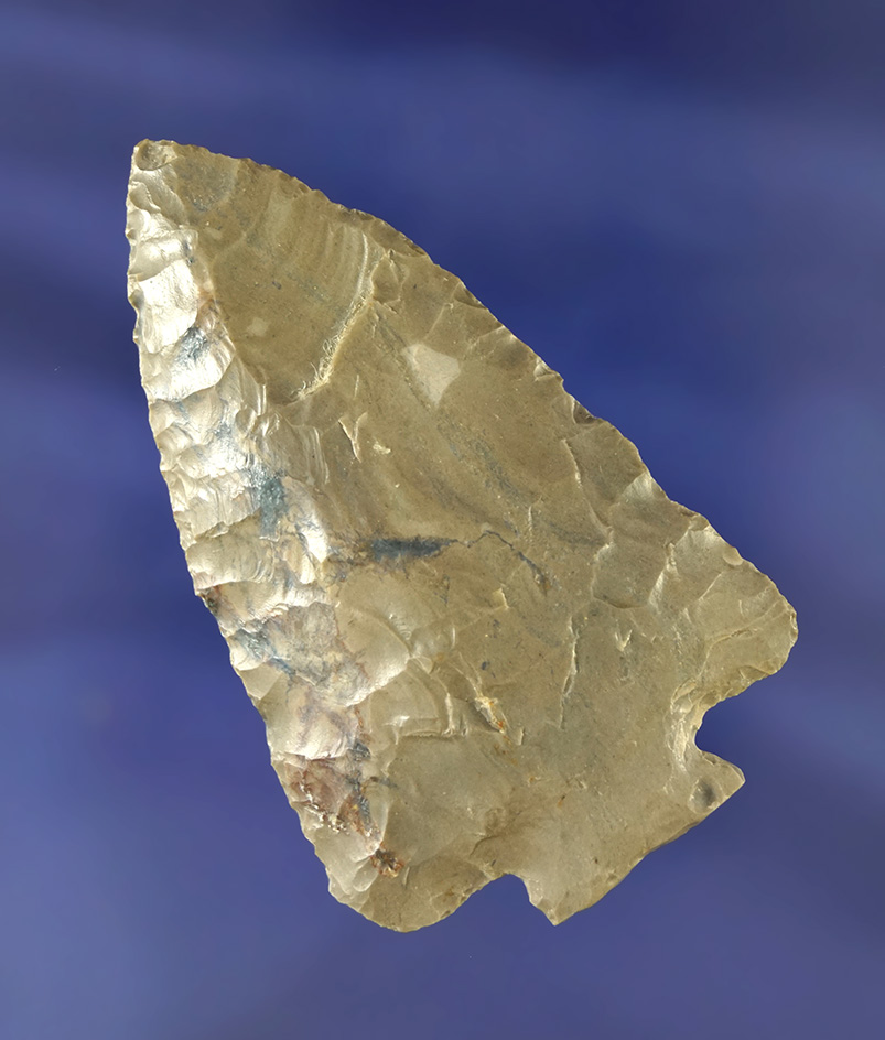 2 3/4" Decatur fracture base made from high-quality Flint found in Kentucky.