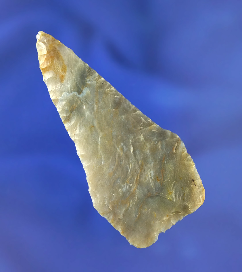 Exceptional! 2 7/16" Fort Ancient Blade - Hardin Co.,  Ohio - Flint Ridge Flint. Ex. Potter, Baker