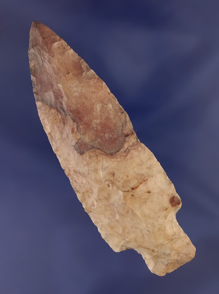 4 1/16" colorful Stemmed Knife with a restored break at the mid section.