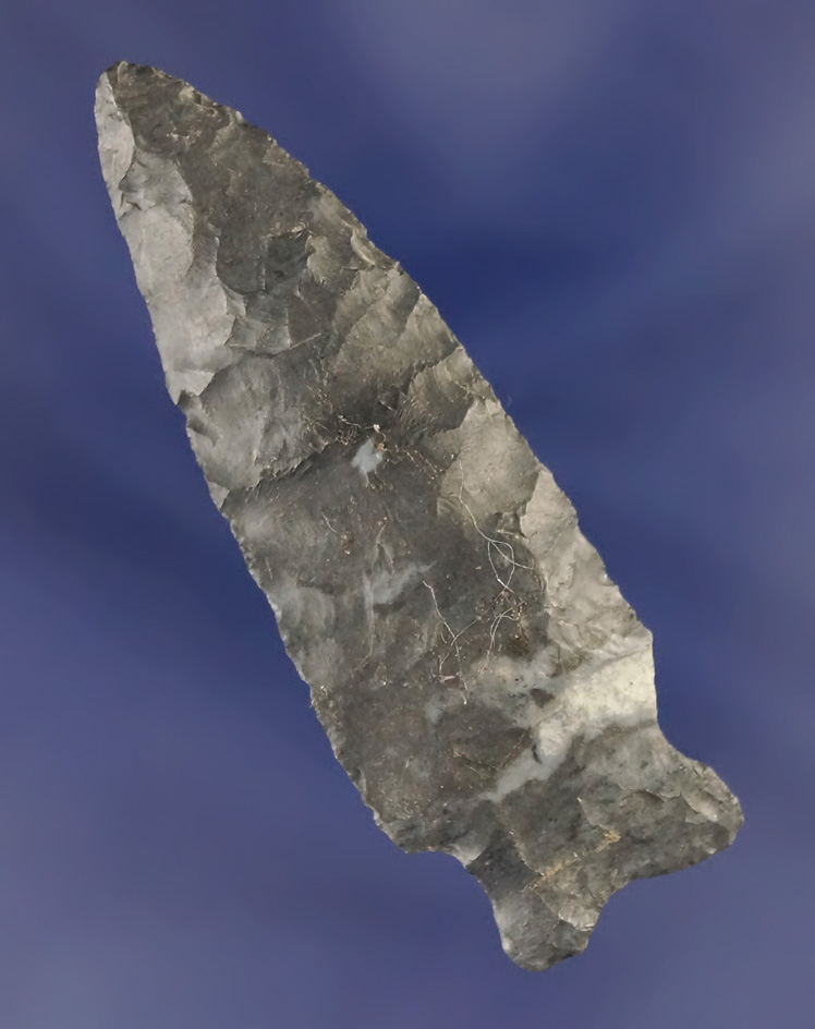 2 1/2" bifurcate base Coshocton Flint Knife found in Putnam Co.,  Ohio.