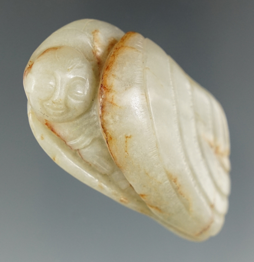 Beautifully crafted 2 1/2" Jade figure from China.