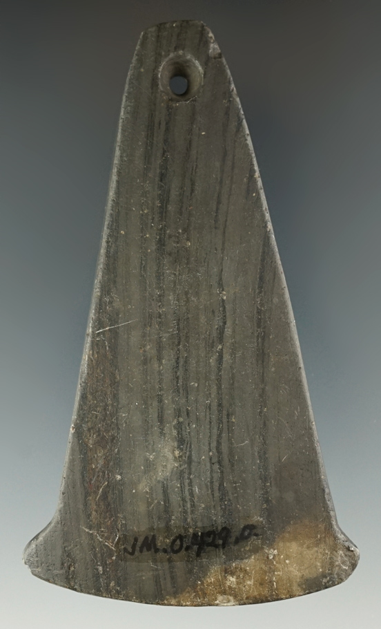 3 11/16" Adena Anchor Pendant found in Hamilton Co., Ohio. Ex. Rocky Hall. Jackson COA.