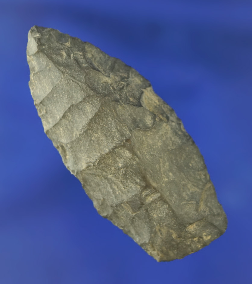 2 1/16" Coshocton Flint Lanceolate found in Ohio.