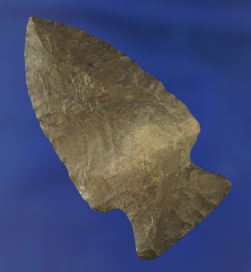 2 7/16" nicely styled Archaic arrowhead found in Ohio.