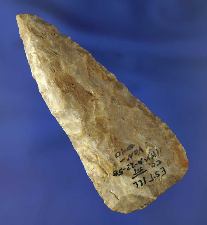 3 7/16" Flint Knife found in Estill County Kentucky.