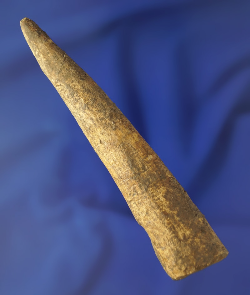 4 3/8" antler flaking tool found that a site in Kentucky.