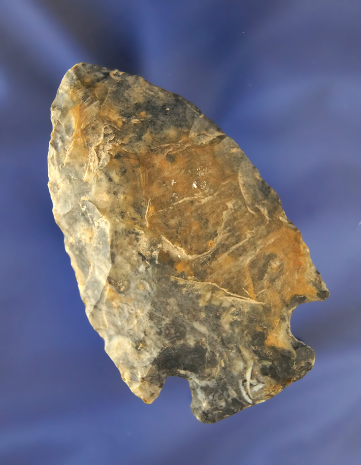 3 1/16" Hopewell Broad Blade made from Upper Mercer Flint and found in Ohio.