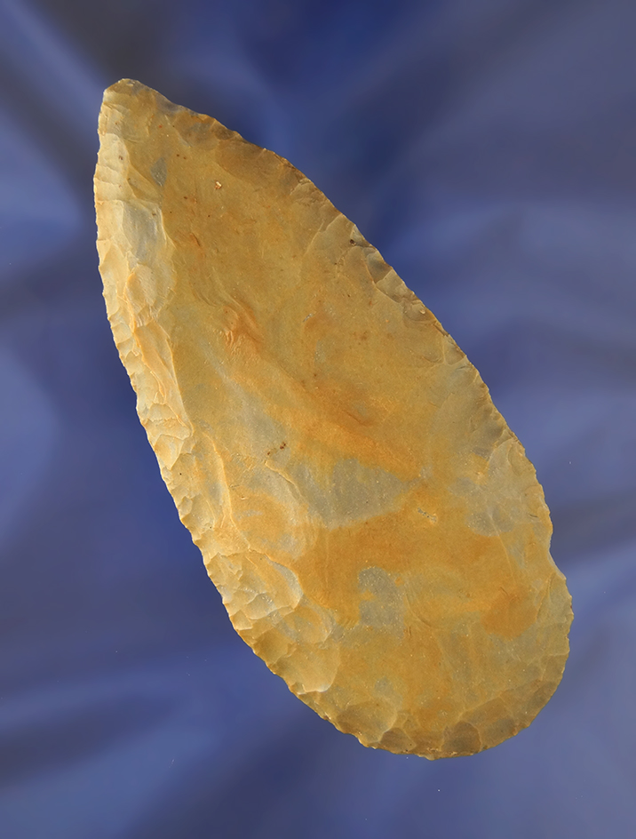 5" Cache Blade made from Hornstone and found in Darke Co., Ohio.