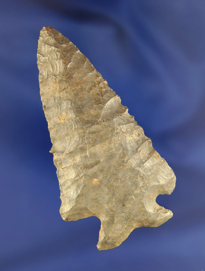 Well made 3 1/8" Notched Base Dovetail made from Upper Mercer Flint found in Ohio.