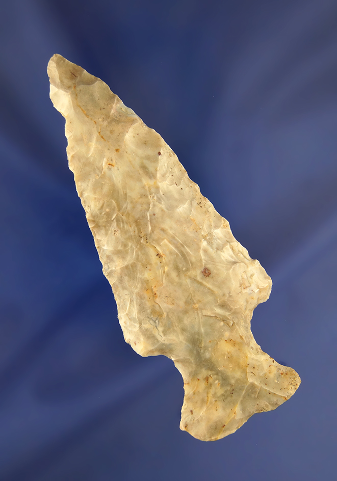 3 11/16" Hopewell Knife made from Flint Ridge Flint found in Ohio.