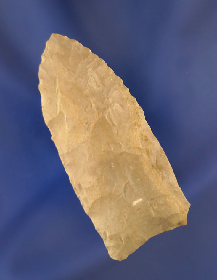 2 7/16" unfluted Paleo Clovis found in Ohio.