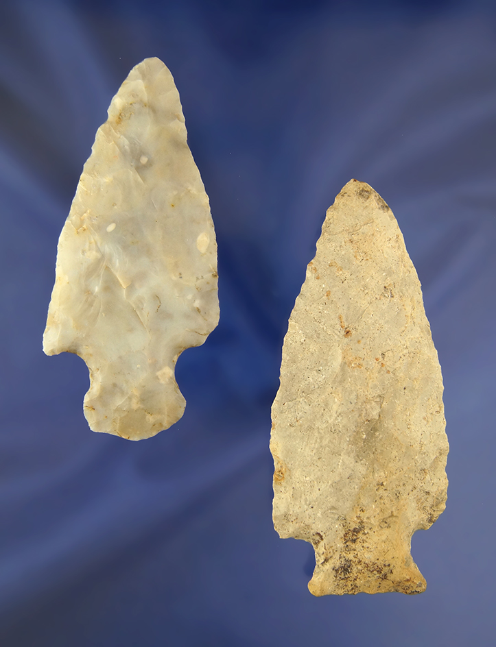 Pair of Woodland Knives - Ohio, largest is 3 7/8". Ex. Thiebeau.