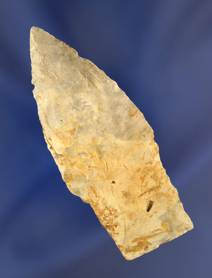 Well styled 2 7/8" Paleo Stem Lanceolate Found in northern Ashland Co., , Ohio.
