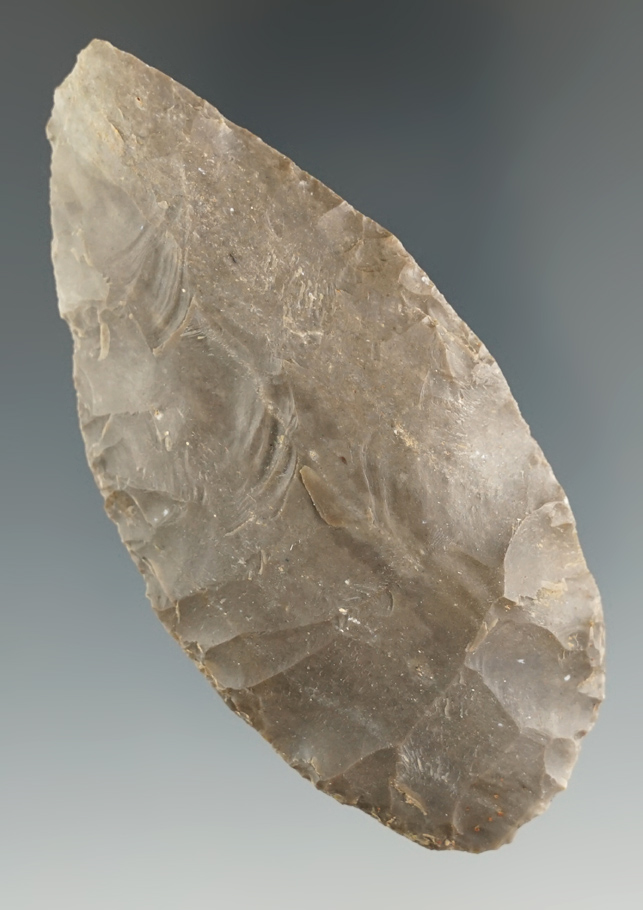 3 1/4" Adena Blade from the Lyons Cache found in Greene Co., Indiana.