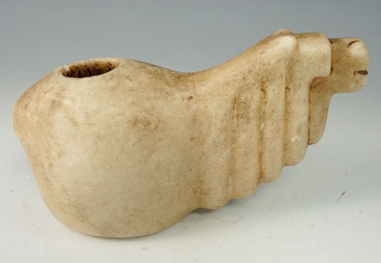 Large 5 5/16" Long well styled Alpaca Conopa found in Peru.