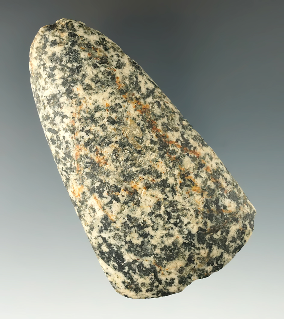 3 11/16" Colorful Adze found in Franklin Co., Ohio with nice overall polished.